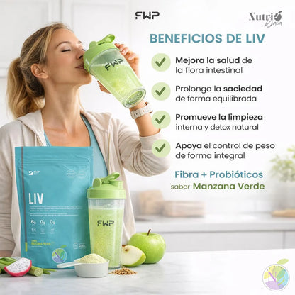 LIV Flora Balance – Digestión Ligera y Sin Inflamación (Fibra + Probióticos)