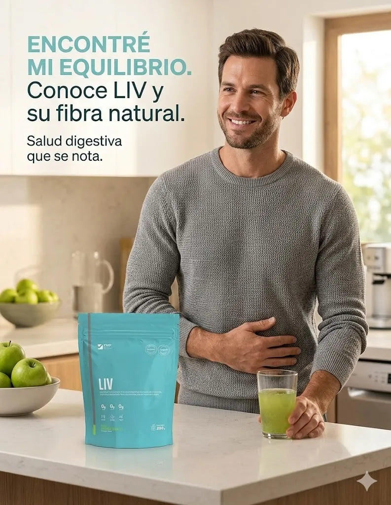 LIV Flora Balance – Digestión Ligera y Sin Inflamación (Fibra + Probióticos)